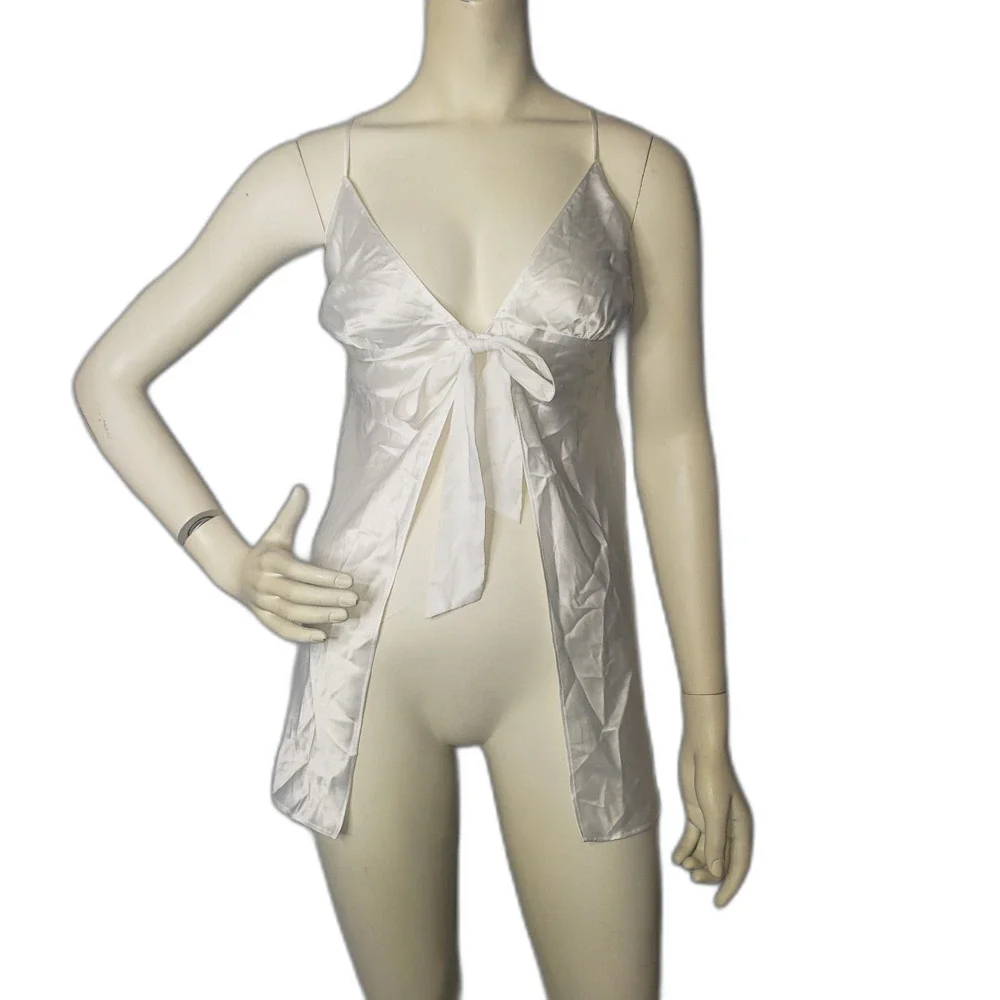 Vintage Y2K Victorias Secret White Bridal Negligee Babydoll Nighty Womens XL